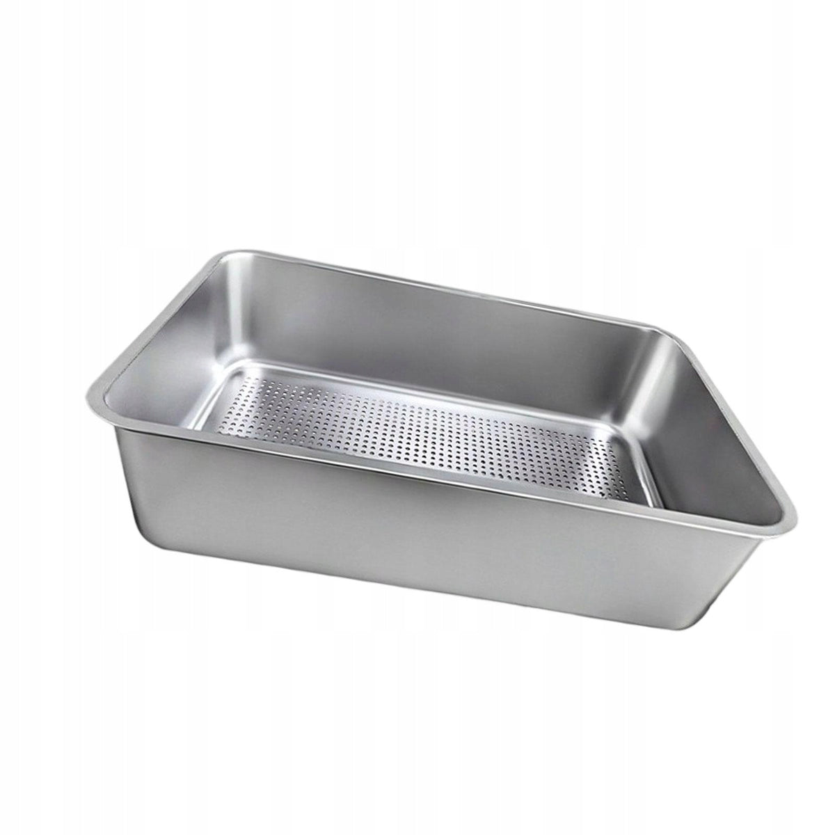 Cat Litter Sifter Tray Stainless Steel Sand Box Splashproof Open Top Large Packaging status original