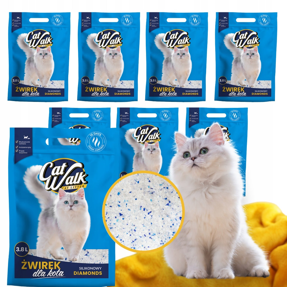 Cat Litter Silicone Dust-Free CatWalk Diamonds | Set of 8 Packaging status original