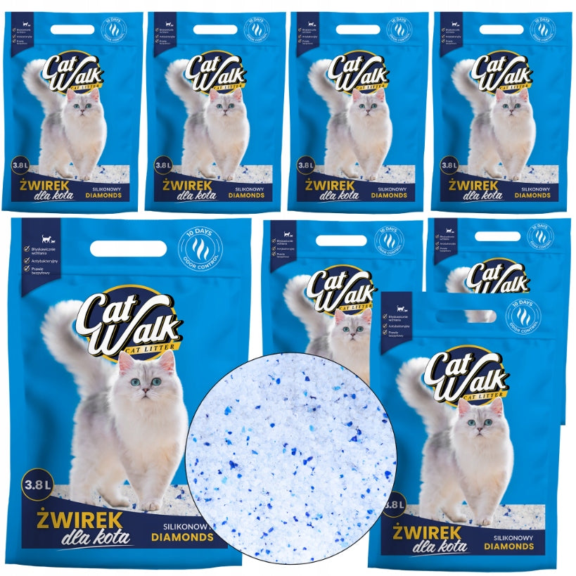 Cat Litter Silicone Dust-Free CatWalk Diamonds | Set of 8