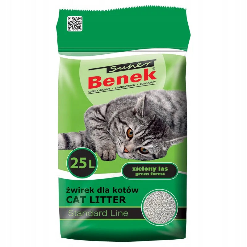 Cat Litter Super Benek Standard Green Forest 25L