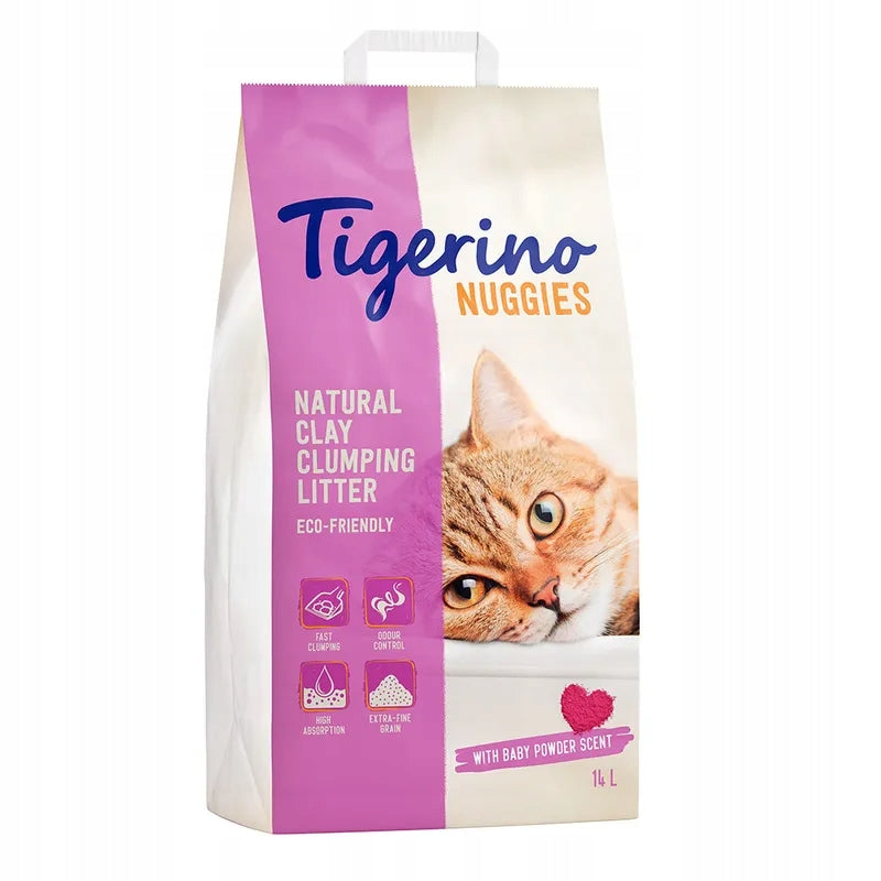 Cat Litter Tigerino Nuggies Powder Scent 14 L