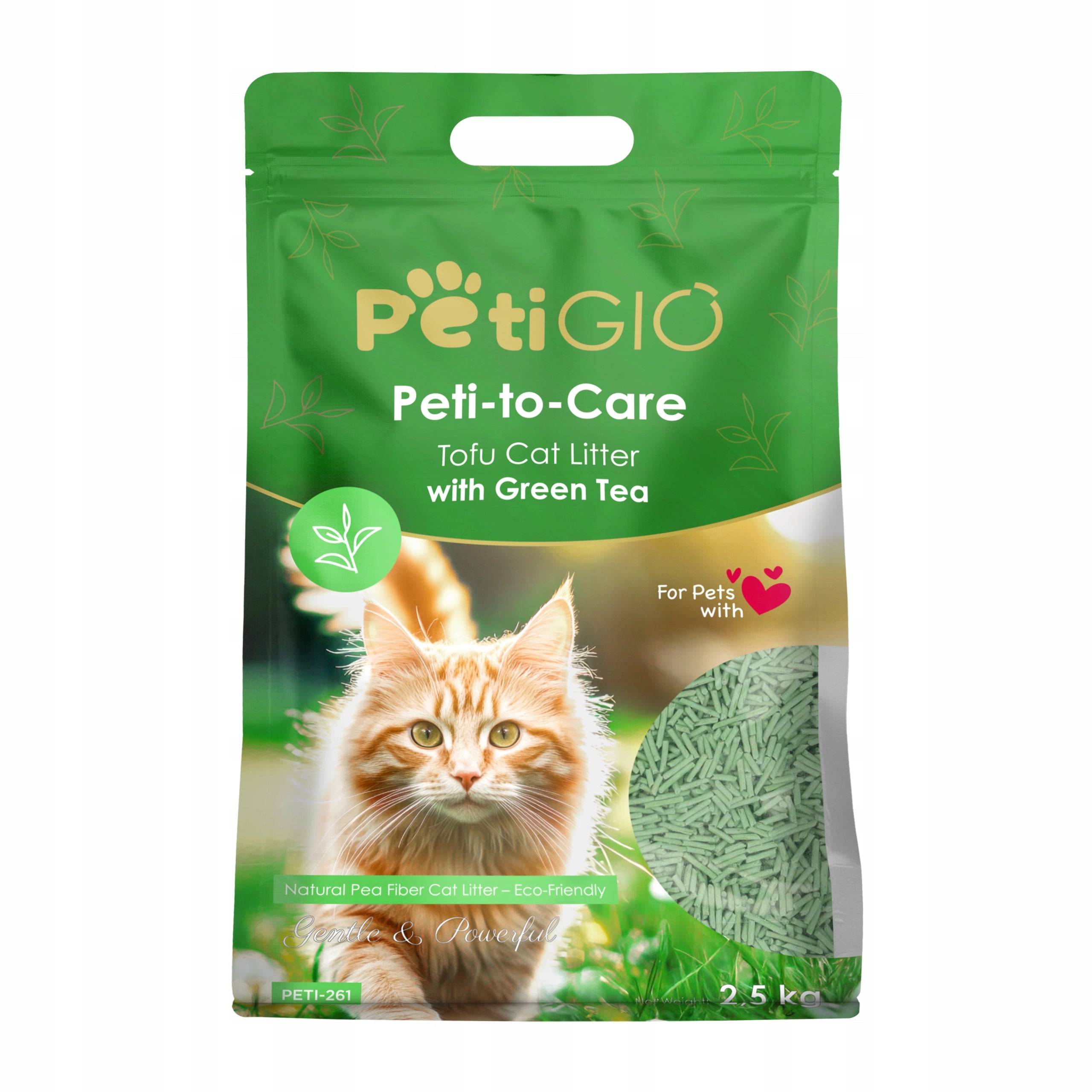Cat Litter Tofu Green Tea Clumping Fine Biodegradable