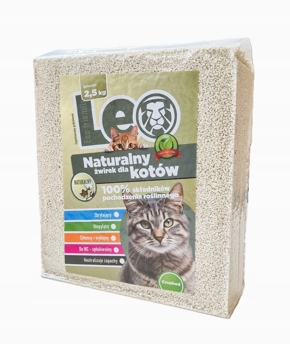 Cat Litter Tofu Leo Crushed for Toilet Eco Fine Clumping Packaging status original