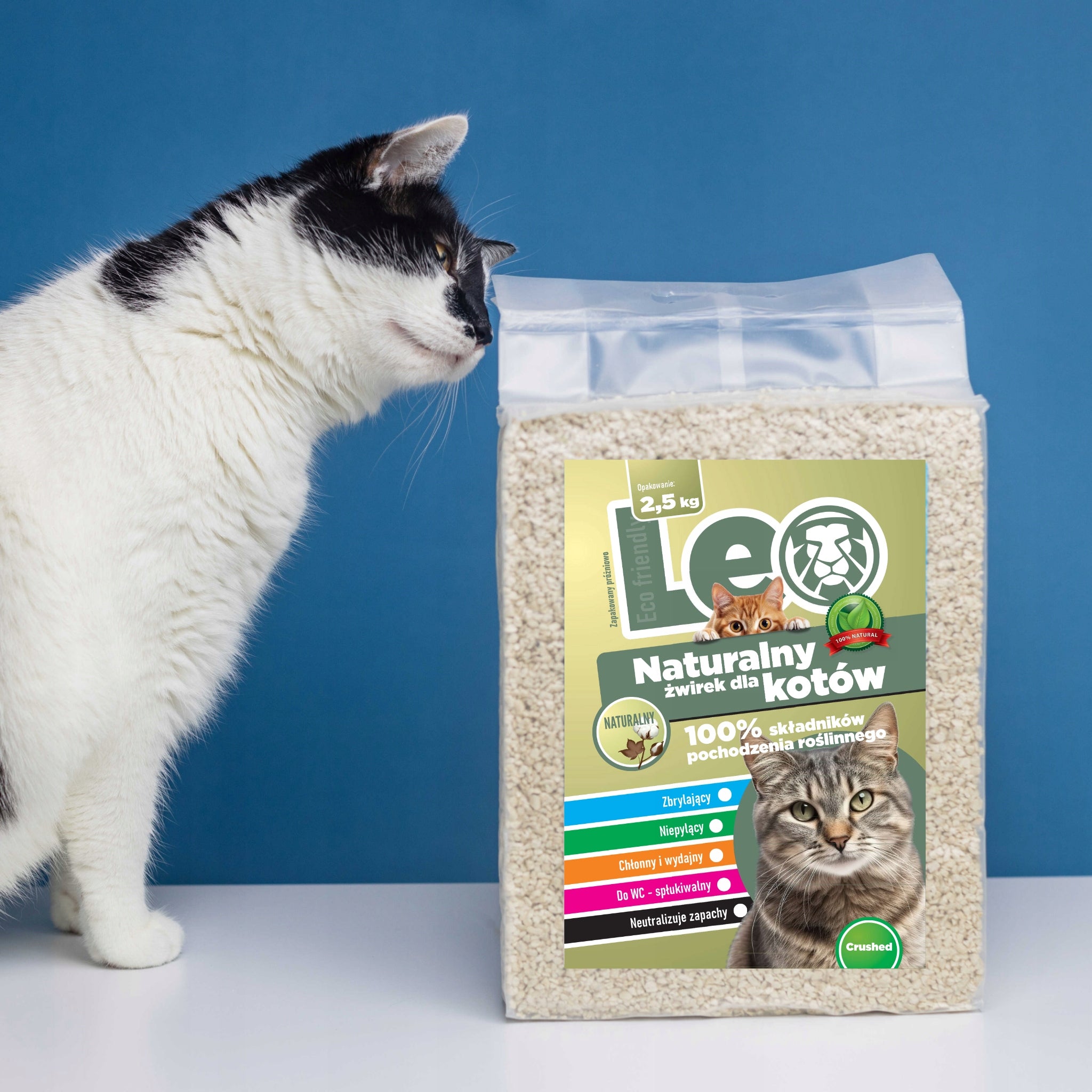 Cat Litter Tofu Leo Crushed for Toilet Eco Fine Clumping