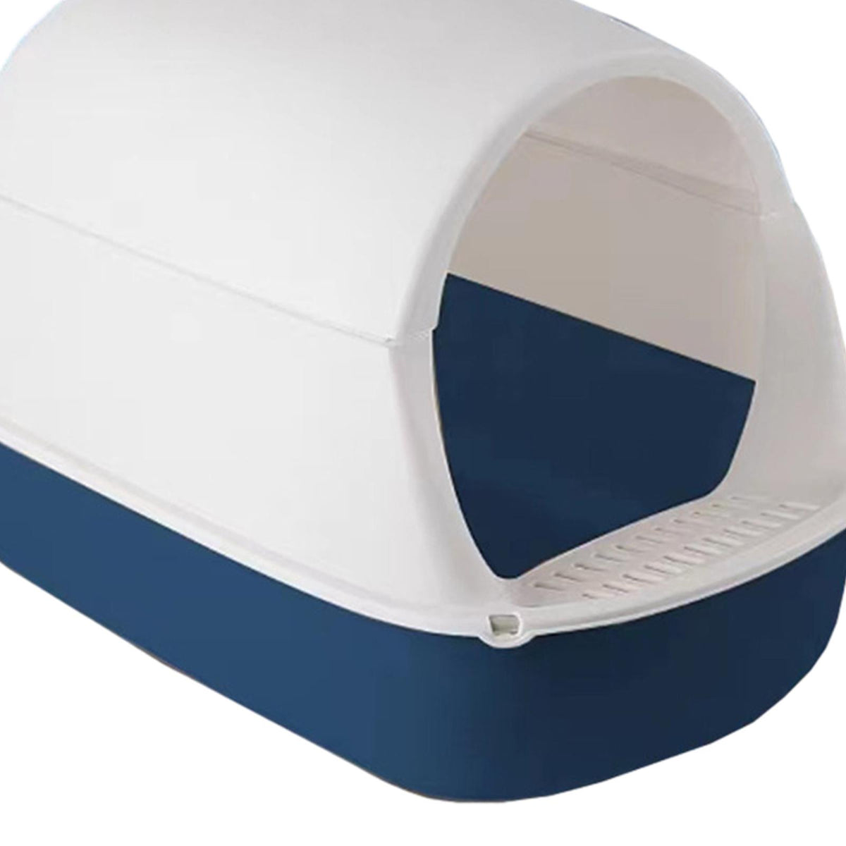Cat Litter Tray Large Hooded Cat Litter Box Covered Kitty Litter Tray Blue Packaging status original
