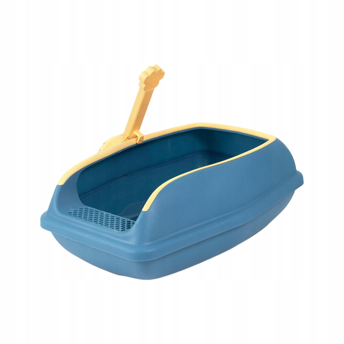Cat Litter Tray, Open Cat Toilet, Cat Litter Box, Half tray, Cat S Blue
