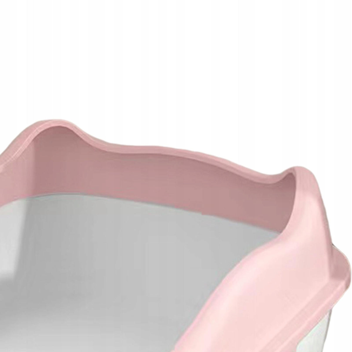 Cat Litter Tray Toilet Semi Enclosed High Sides Versatile Large Pink Manufacturer code 06164068450