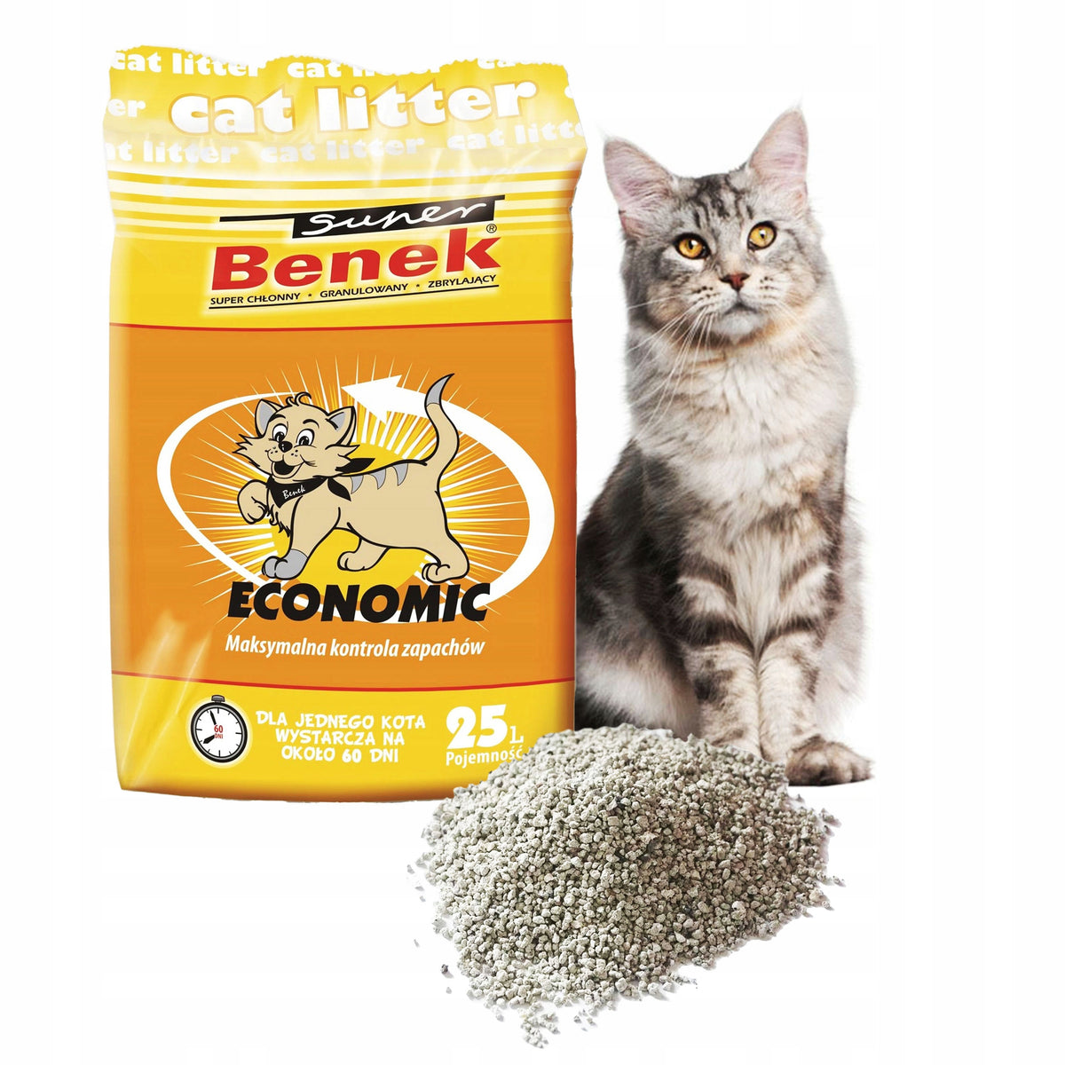 Cat Litter for Cat LITTER BOX UNSCENTED COARSE CLUMPING 25L