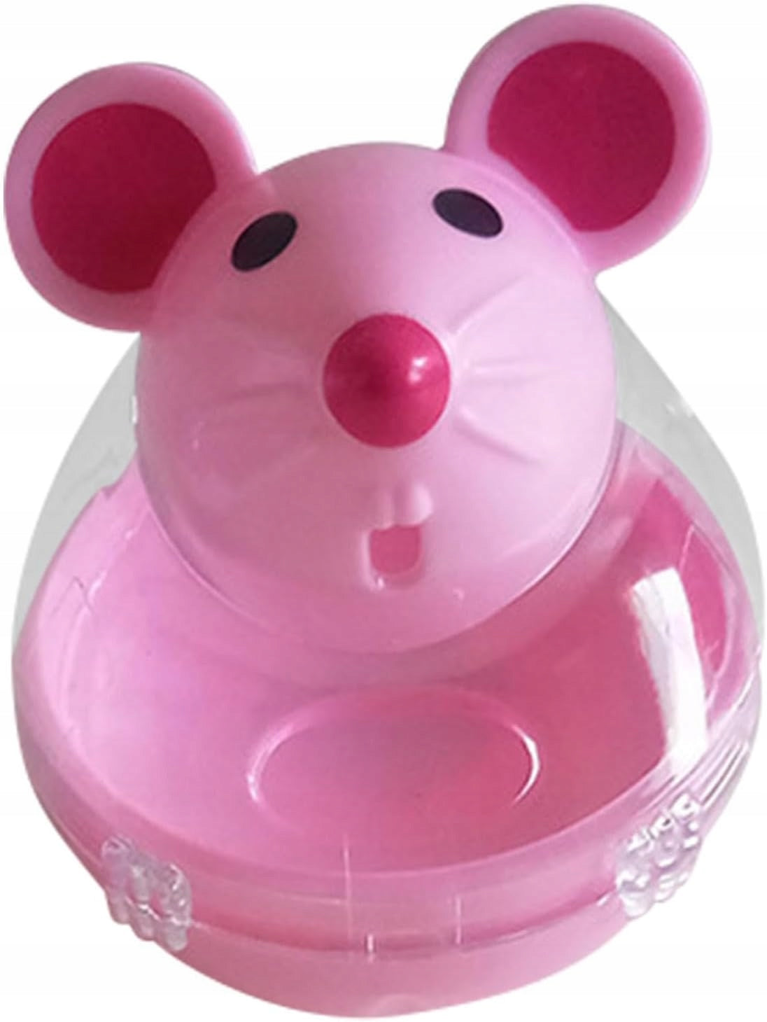 Cat Mouse Bowl Food Dispenser - Pink