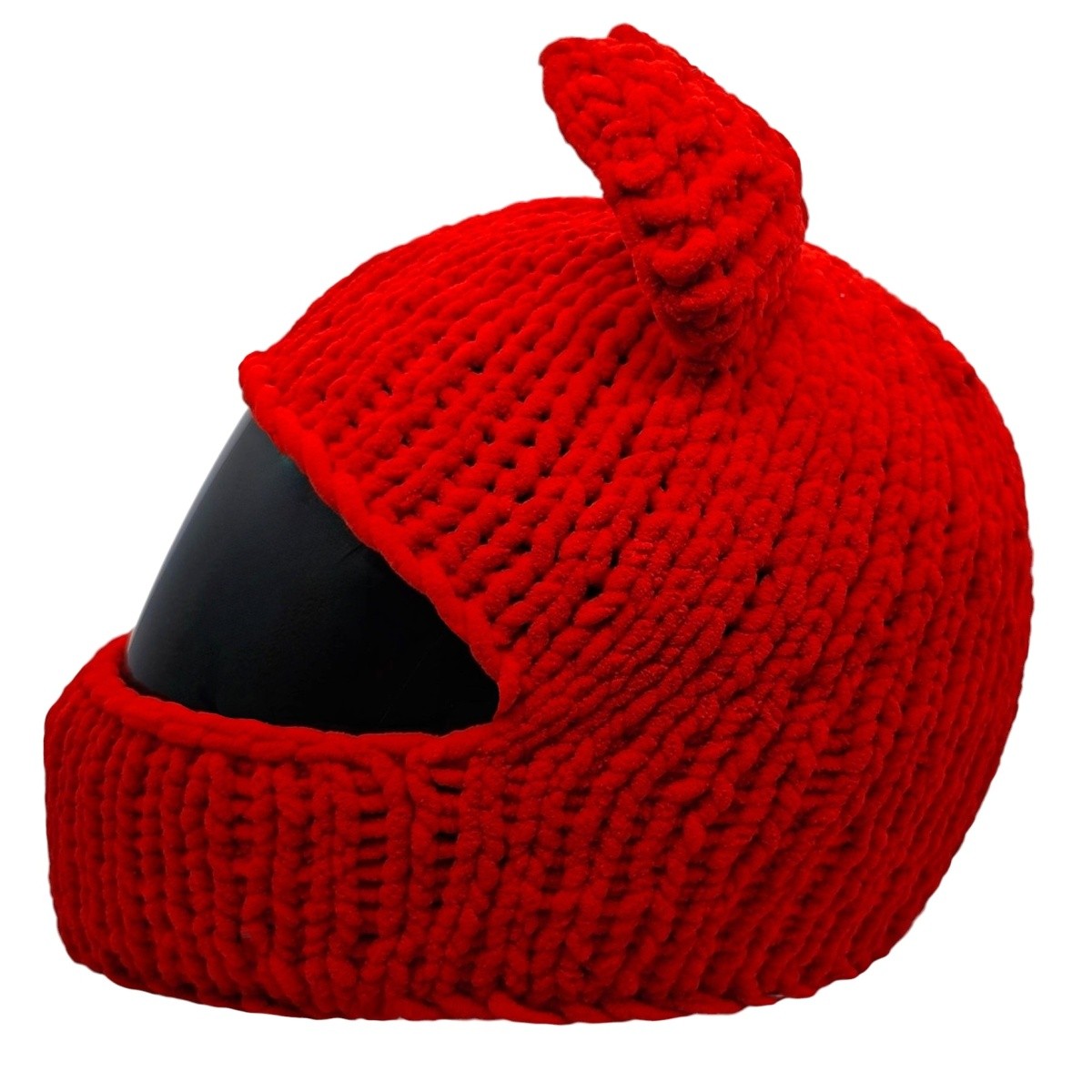 Cat Rider Helmet Cap Red - Show Yourself on the Road Color red
