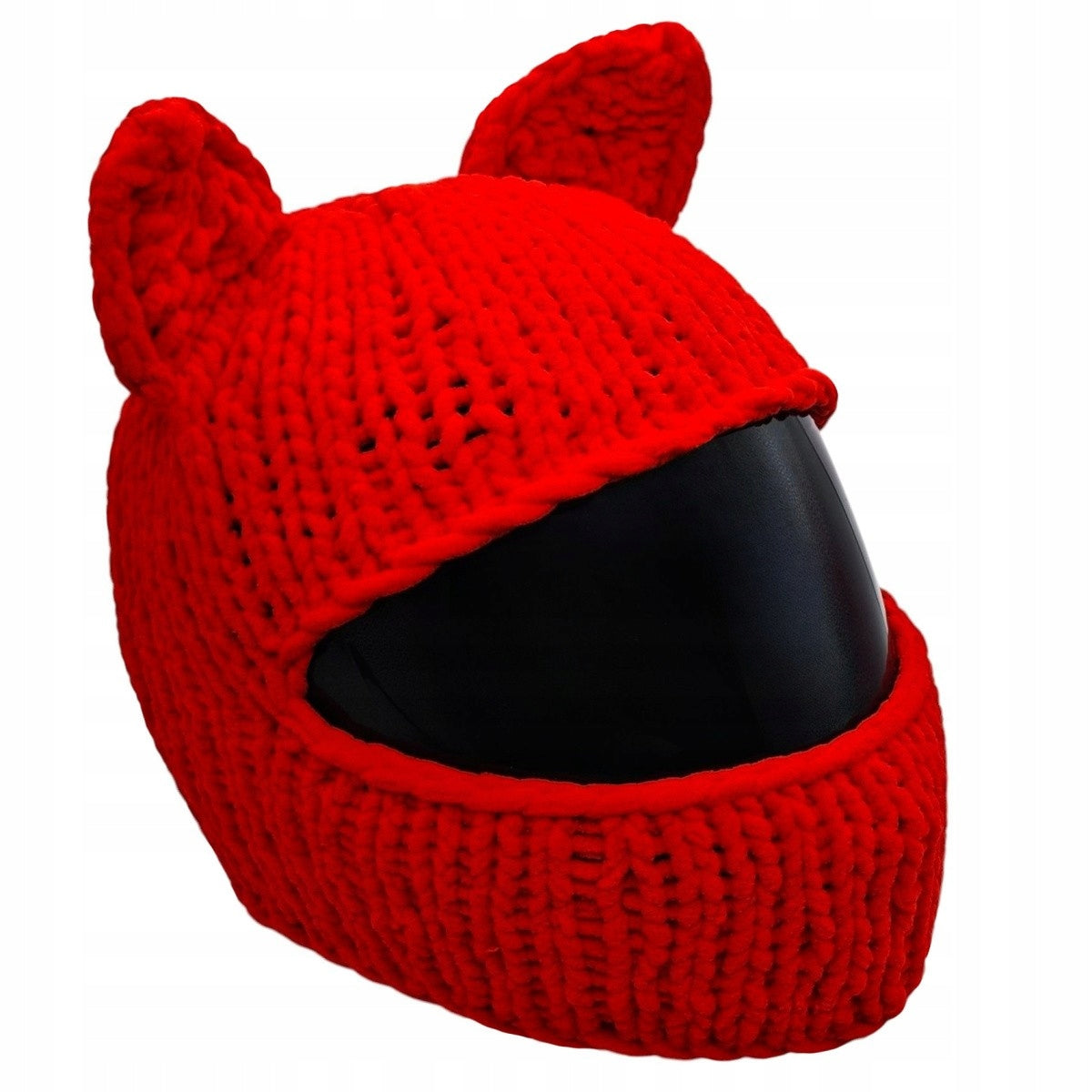 Cat Rider Helmet Cap Red - Show Yourself on the Road
