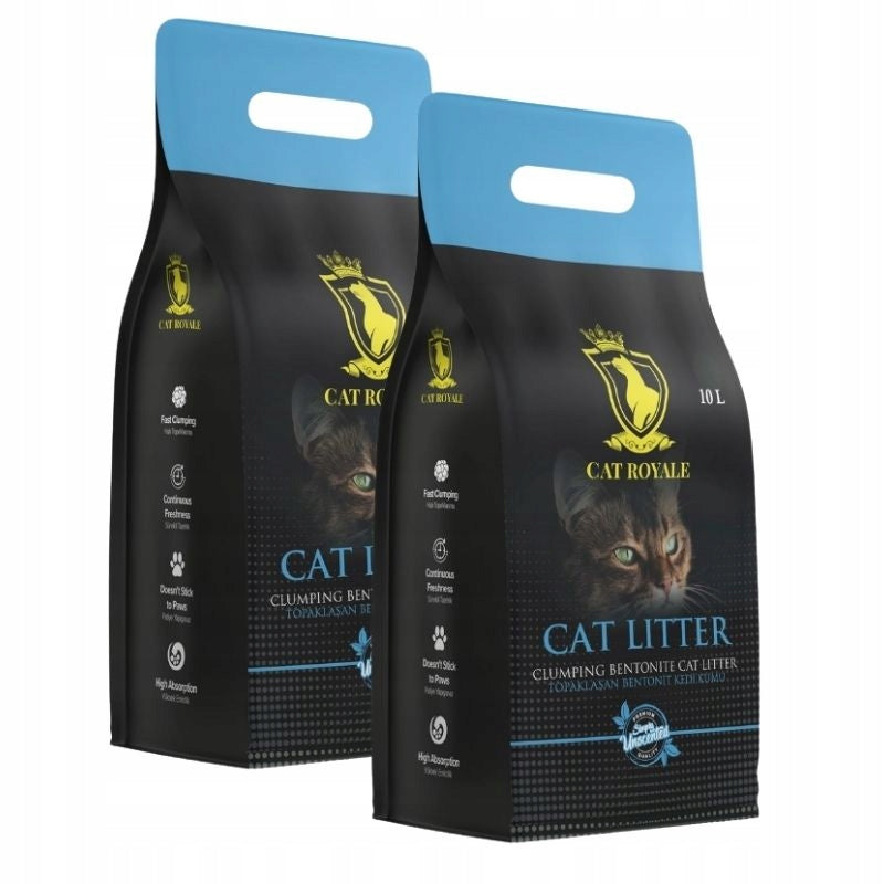 Cat Royale Natural bentonite litter 20l (2x10l)