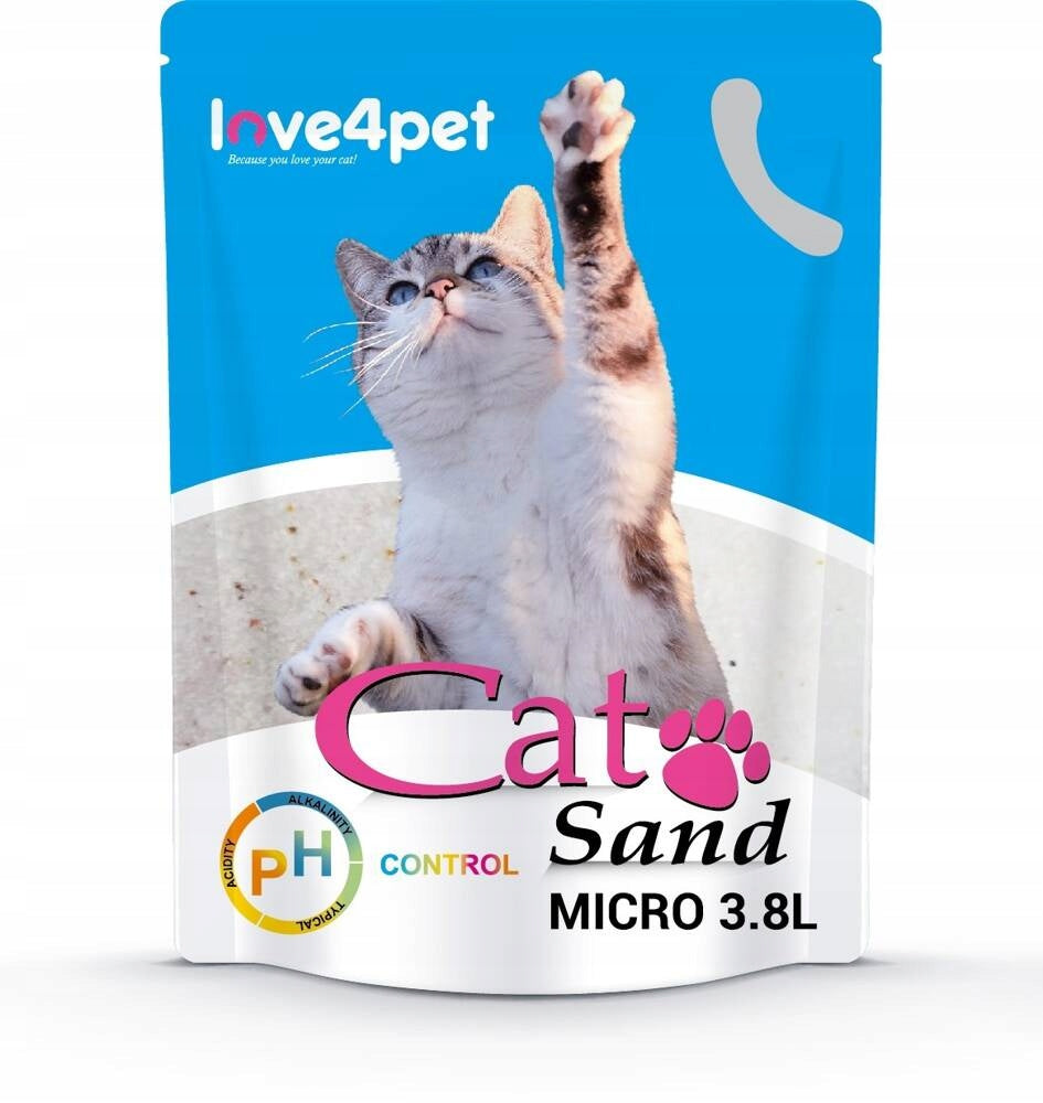 Cat Sand - Micro PH Control Color Changing - Silicone Litter for Cat 3,8L