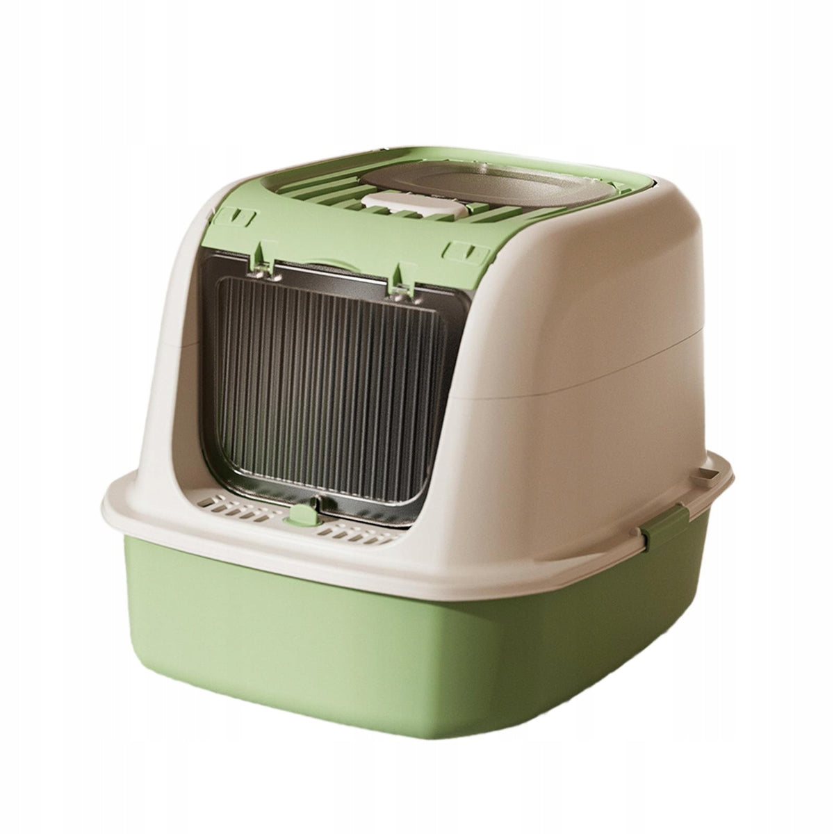 Cat Sand Tray, Large Enclosed ,Container ,Sturdy Cat Litter Box Cat Green Manufacturer code 10664092166