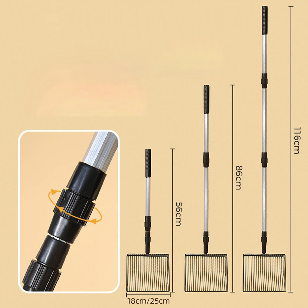 Cat Scoop Portable Cat Litter Sifter for Rabbits Pets Supplies 25cm width Manufacturer code 07864082006