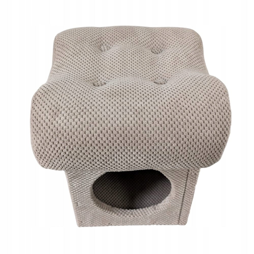 Cat Scratcher 3in1 Makspol Cottage Pouf Storage Seat Mat! Beige