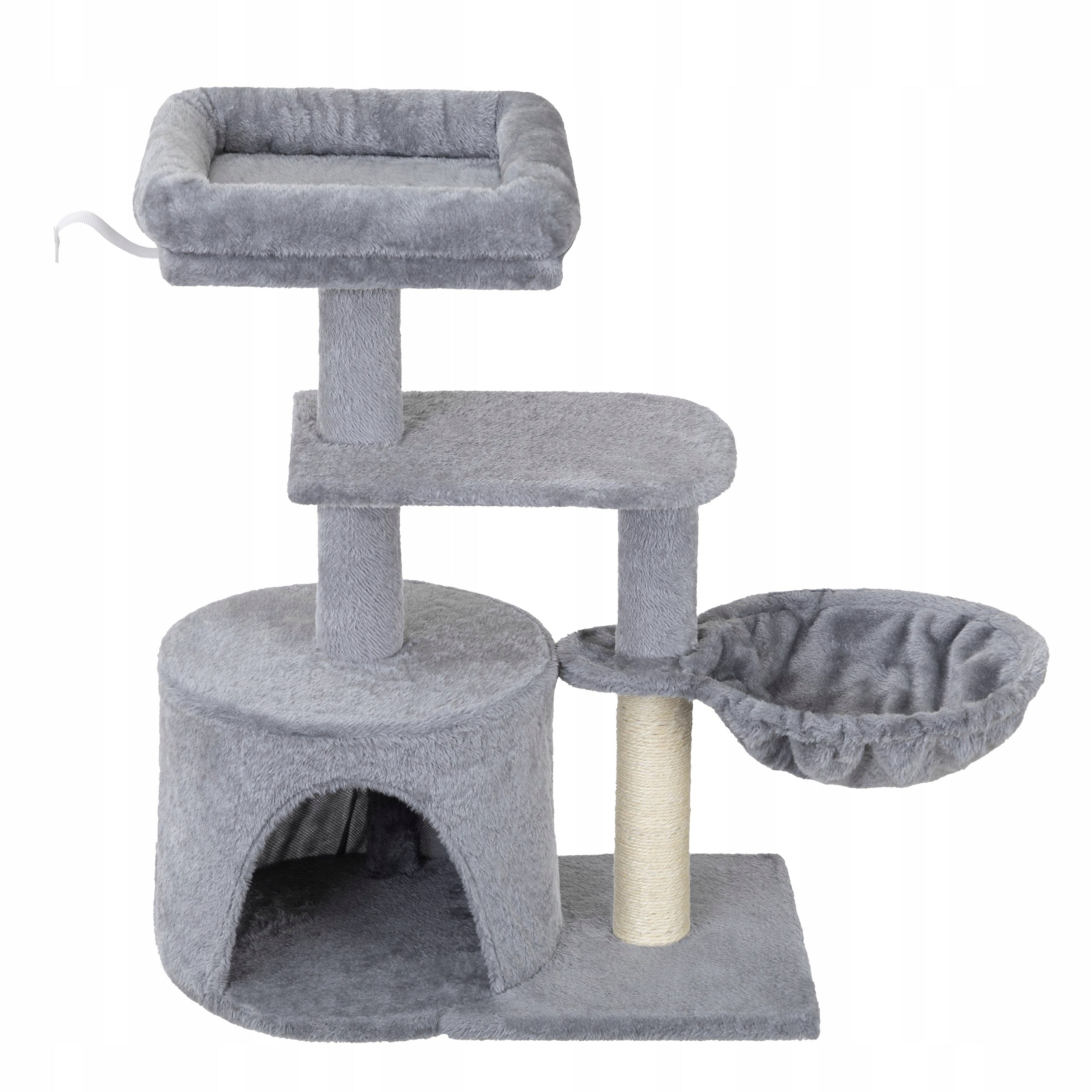 Cat Scratcher Cat Tower with Bedhouse Hammock House H 69 cm Number of levels 3