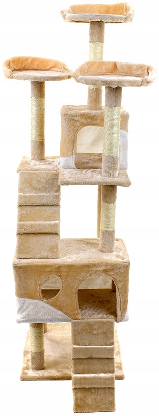 Cat Scratcher High Beige XXL 161-220 cm Sizal Toys Cottage Bed Trade name DRAPAK FUNFIT XXL