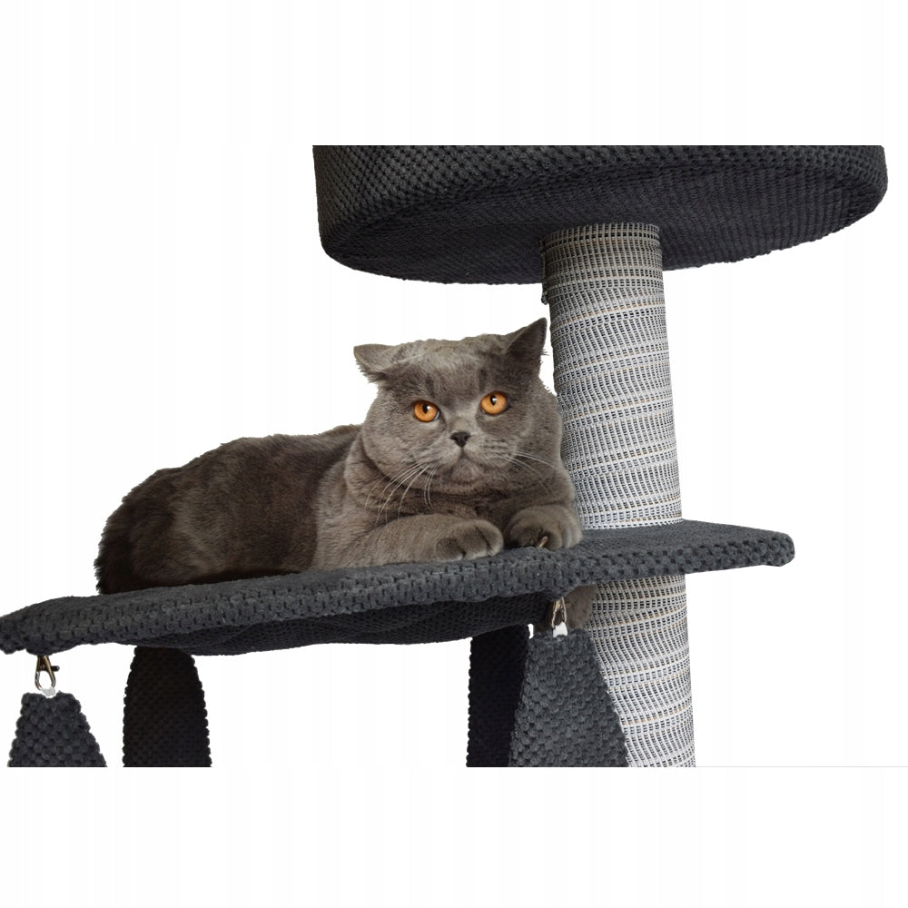 Cat Scratcher Makspol Ceiling No. 2 High with Hammock! Light Grey For for kittens for cat families for large breed cats