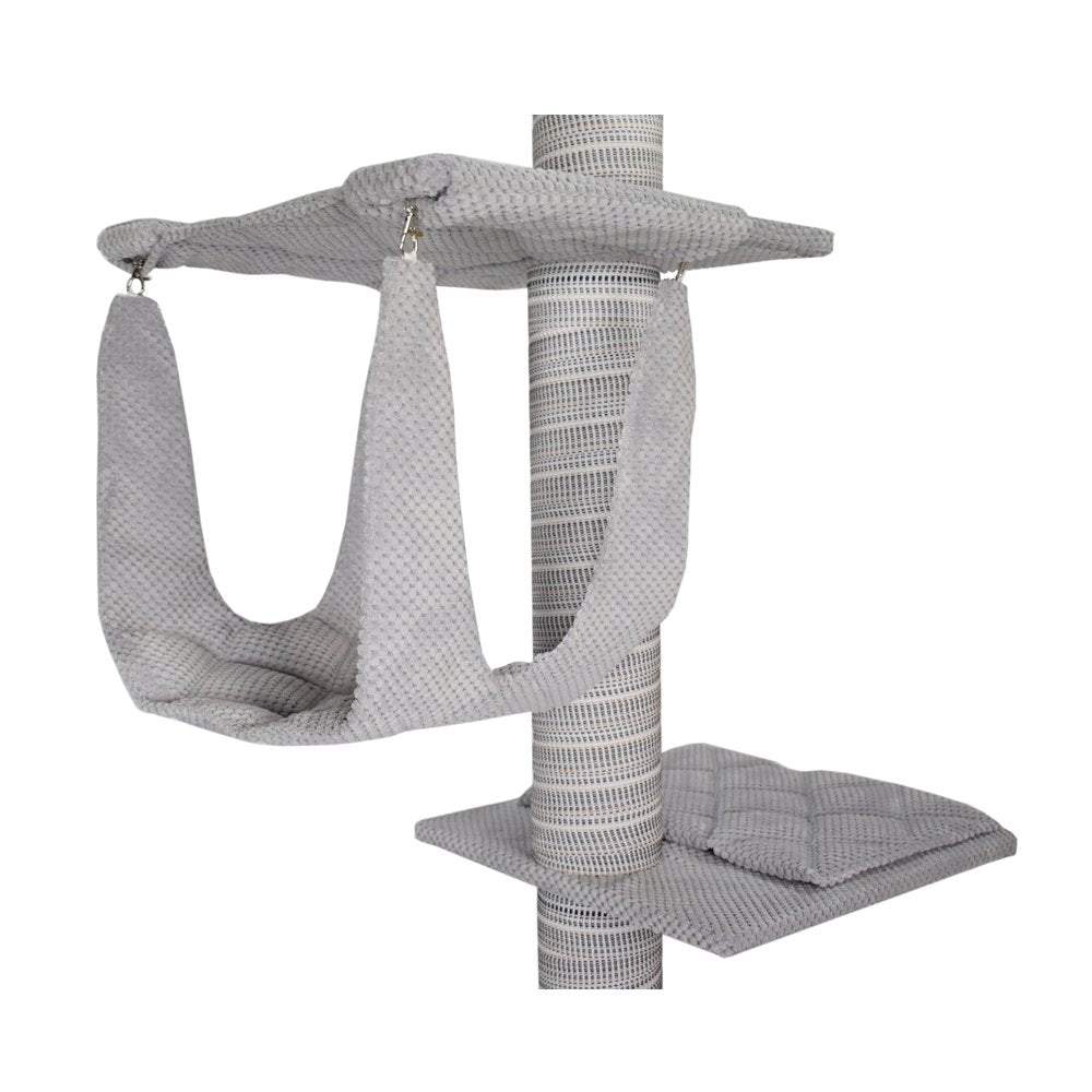 Cat Scratcher Makspol Ceiling No. 2 High with Hammock! Light Grey Height (cm) higher than 220 cm