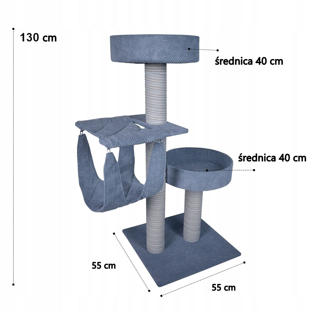 Cat Scratcher Makspol nr. 37M Bed + Hammock! Light Grey Brand Makspol