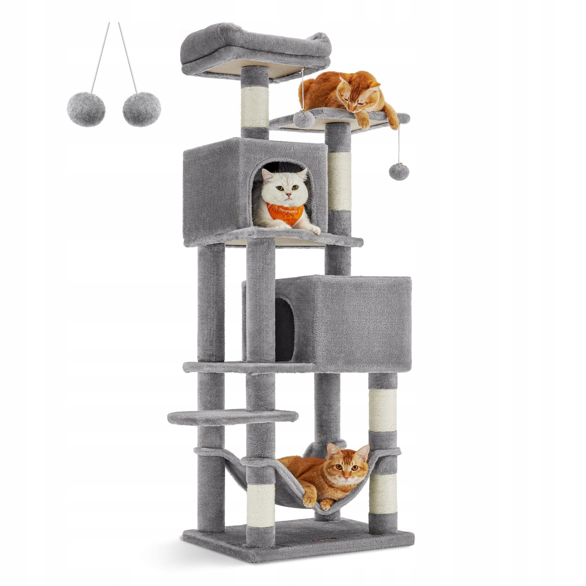 Cat Scratcher Multi-Level Platform Bed Light Grey Number of levels 5