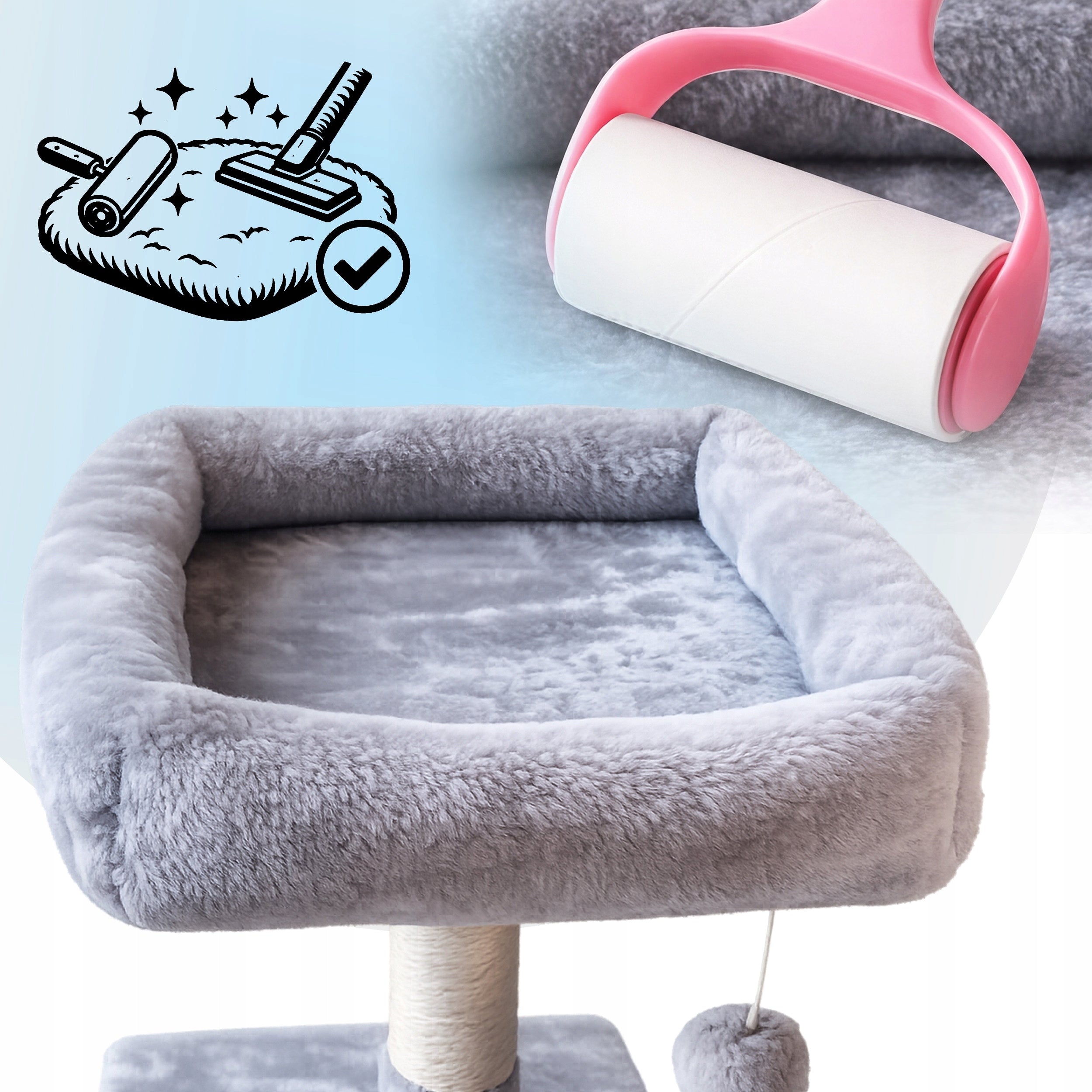 Cat Scratcher Tower Bed House Booth 7 Pos. Toy Drawstring Hammock Kind tall scratching post bed scratching mats scratching post scratching tower