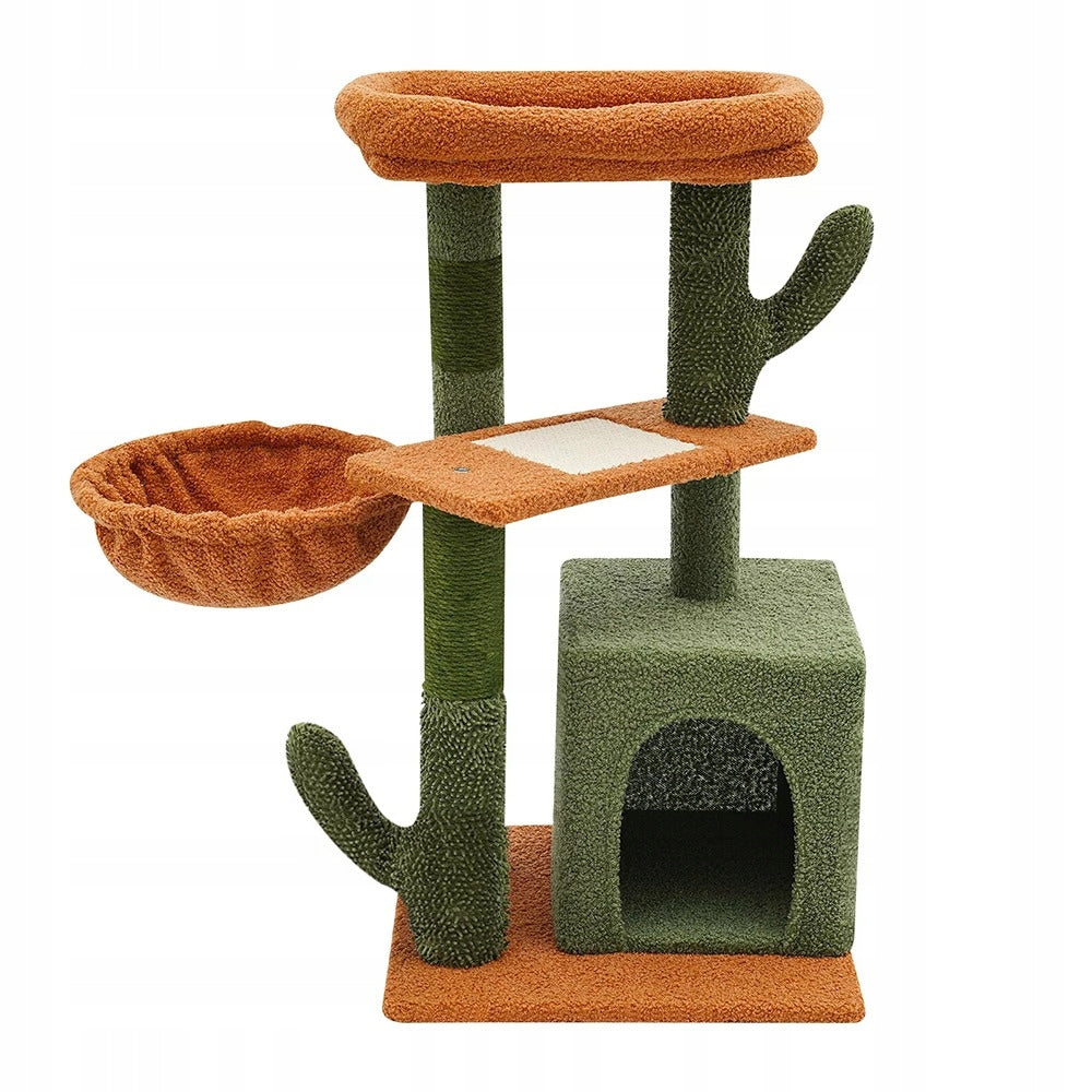 Cat Scratcher Toy Post Cactus Bed House Booth Plush Large