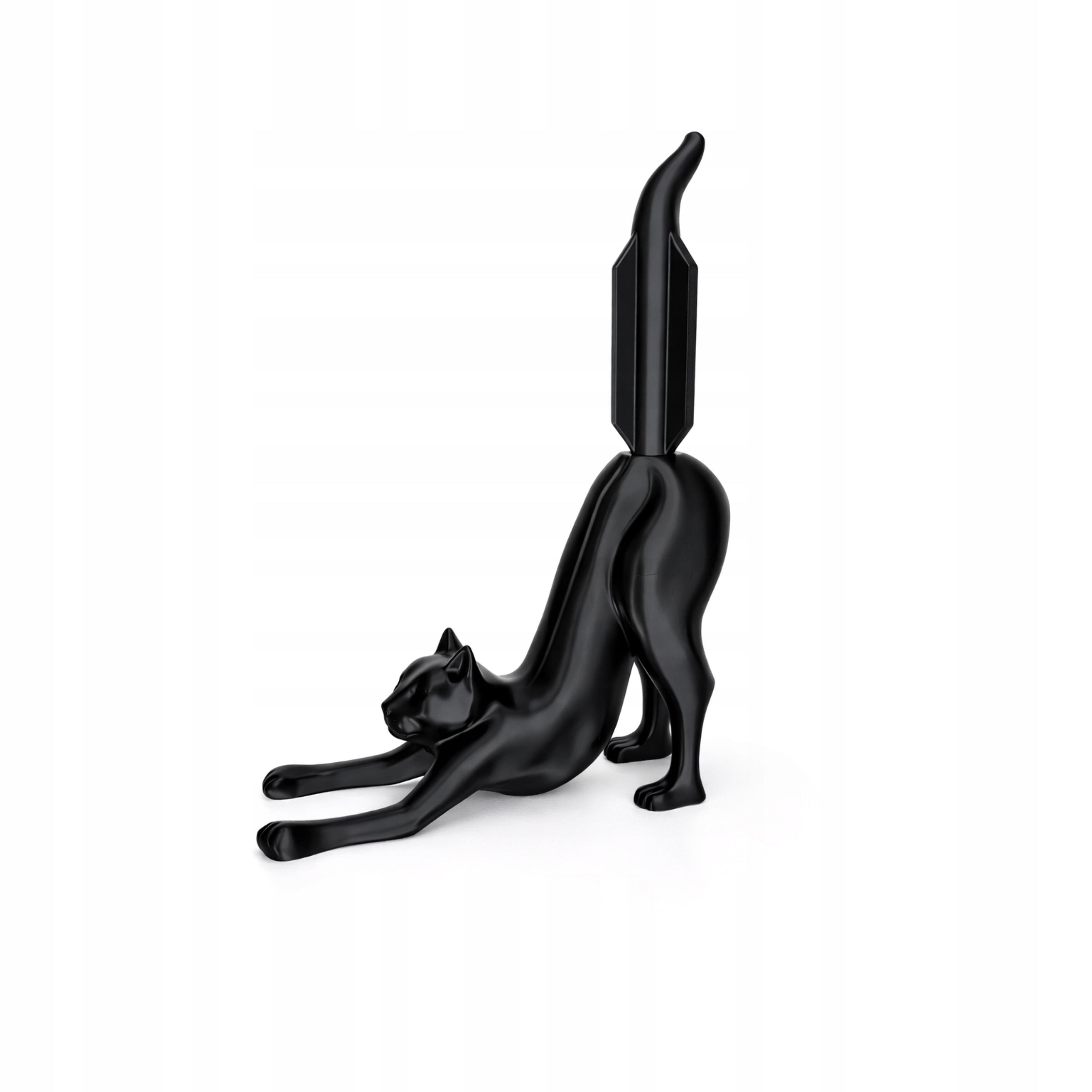 Cat Shaped Toilet Paper Holder in Black Packaging status original