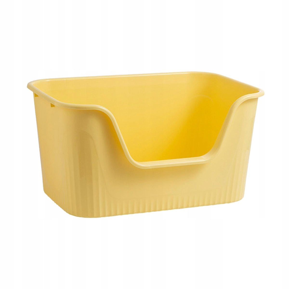 Cat Toilet, Open at The Top, Pet Toilet, Durable, Splash protected, Yellow Packaging status original