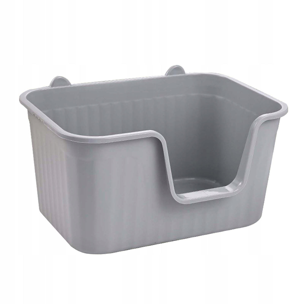 Cat Toilet, Open at The Top, Pet Toilet, Portable, Splash protected, Grey L