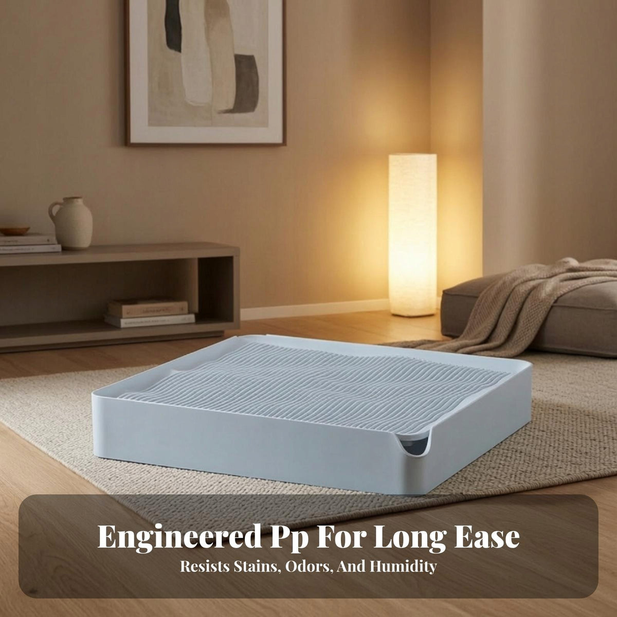 Cat Toilet with Stepping Area | Spacious 100L Capacity, Butter Litter Mat Manufacturer code 15467065765