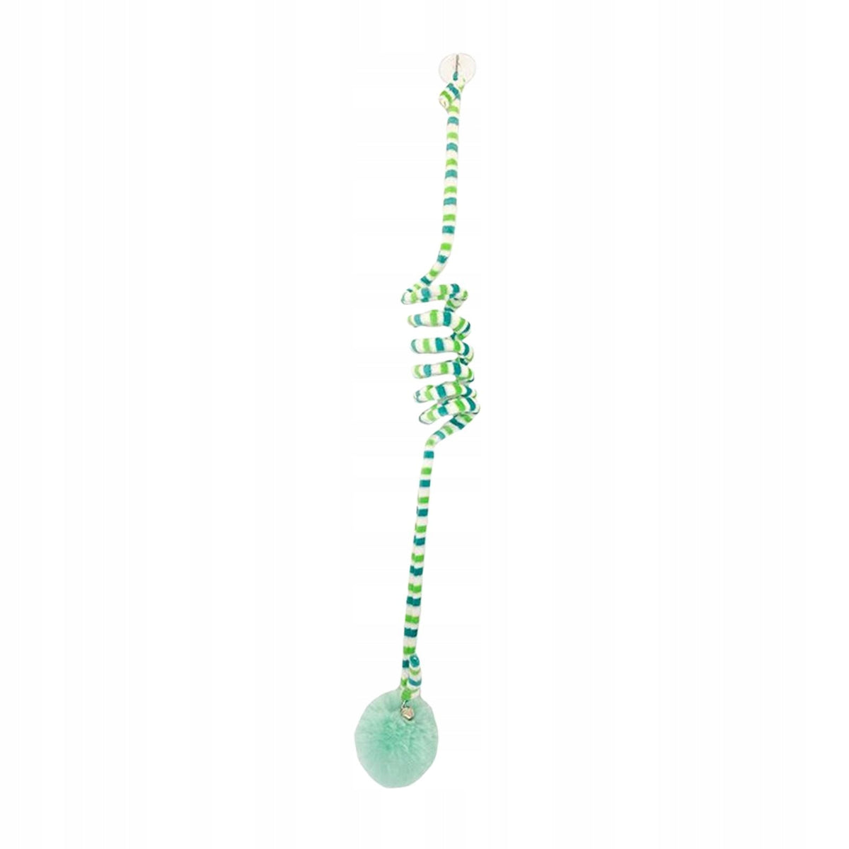 Cat Toy Hanging Elastic Spring Rope 180cm Green