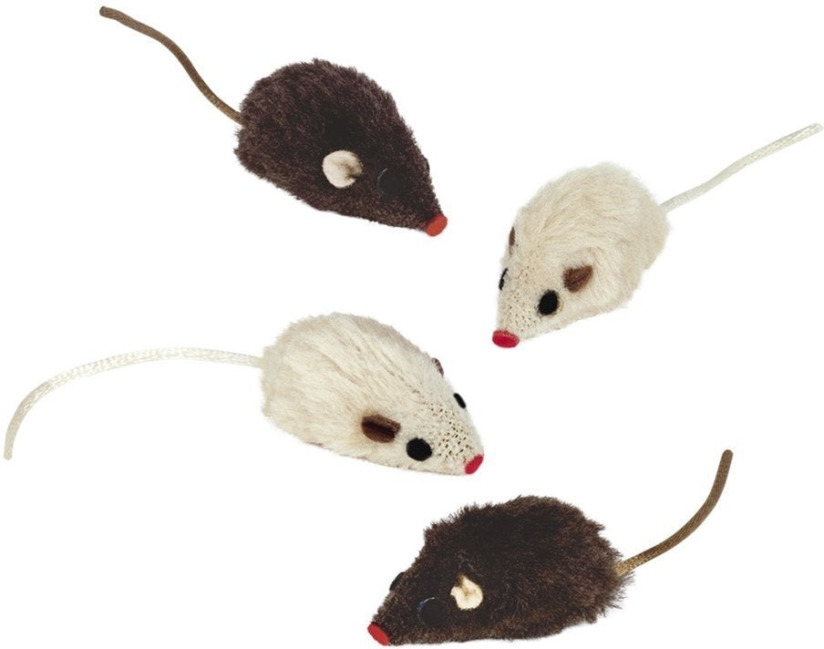 Cat Toy Plush Cat Mouse Fun for Cats 4 Pieces