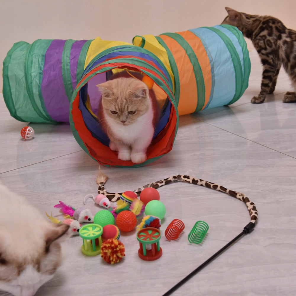 Cat Toy Set 22 Elements Cat Tunnel Interactive Toy Manufacturer code CRP0FF