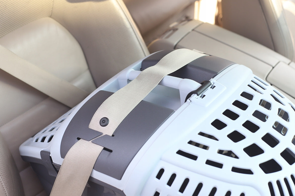 Cat Transporter for Car Dog Transporter Medium Grey AVIOR Product depth 57.5 cm