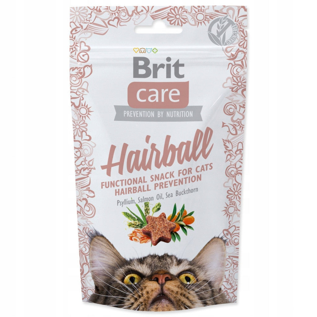 Cat Treat Brit Care Hairball Functional Snack 50g