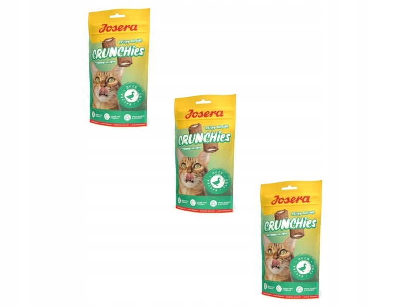 Cat Treat JOSERA Crunchies Duck 3 x 60 g