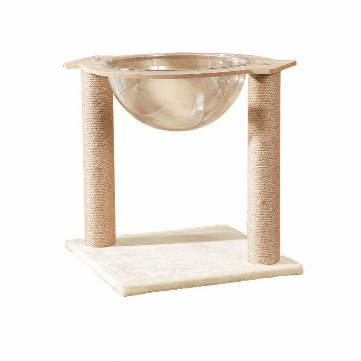 Cat Tree with Hanging Bed Compact for Apartments, Living Rooms, Cats