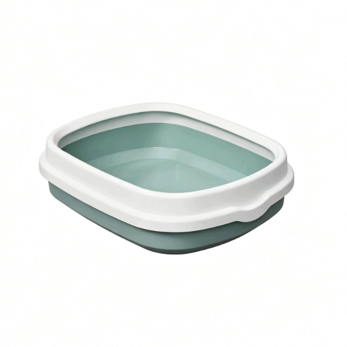 Cat Waste Containment Unit Easy to Clean Semi Enclosed 55x45x17cm Blue