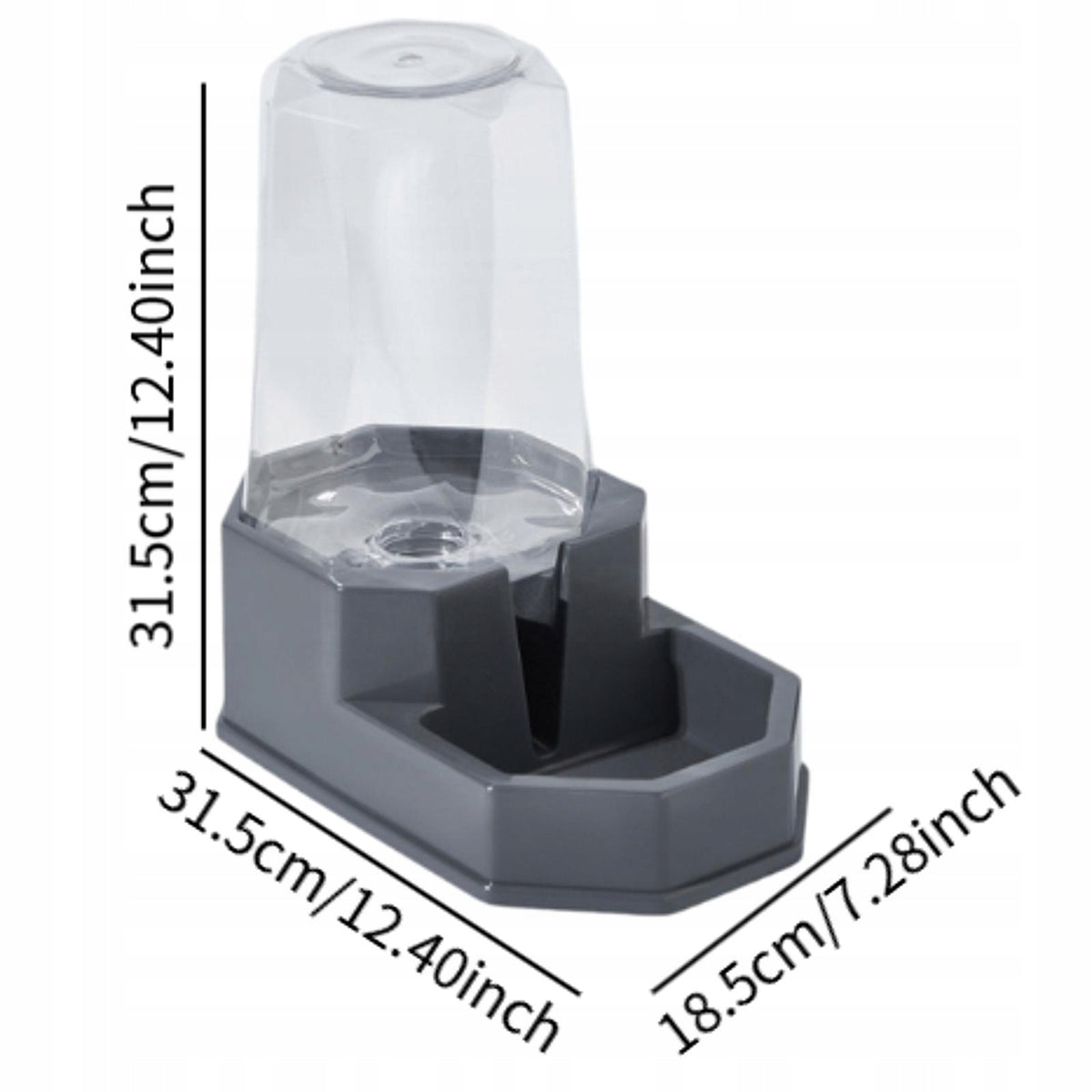 Cat Watering 3.6L Automatic Pet Feeder Rabbits Food Bowl Food black Packaging status original