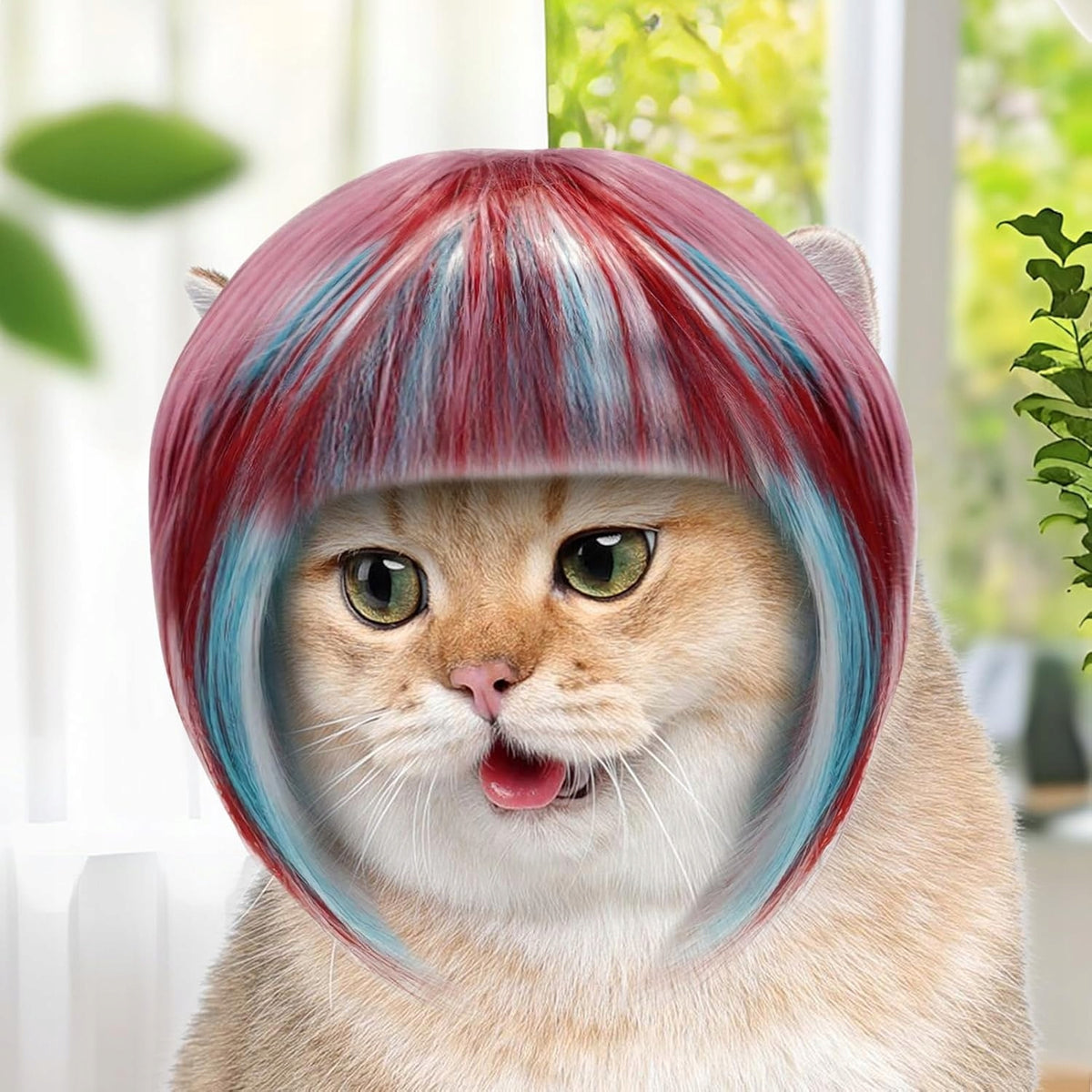 Cat Wig | Colorful Animal Wig Costume | Non-Slip Nak Manufacturer code GSY2510161085
