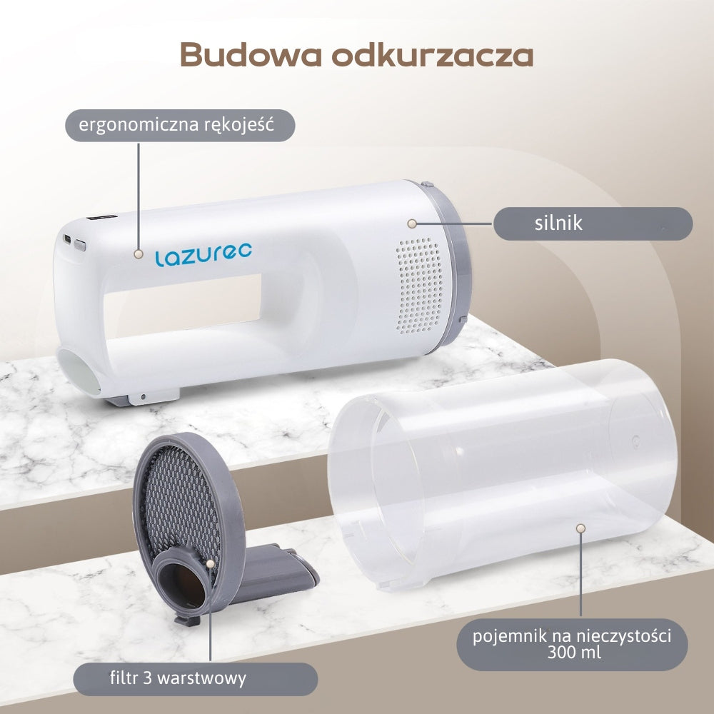 Cat and Dog Hair Vacuum Cleaner Wireless Quiet High Power 5 Functions Model FurClean Pet CD10Pro