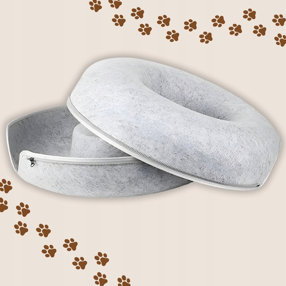Cat bed tunnel donut cottage bedding toy scratching post large 60cm felt Manufacturer code LEGOWISKO TUNEL DONUT DOMEK DLA KOTA