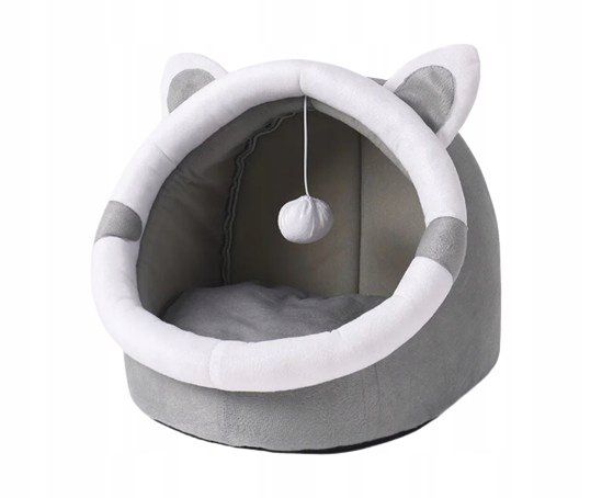 Cat booth PrzydaSie shades of gray round 31 cm x 30 cm Manufacturer code #10322