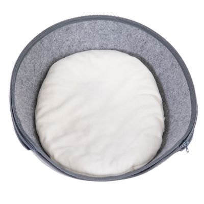 Cat booth grey round 47 cm x 41 cm x 30 cm Kind outdoor cat house