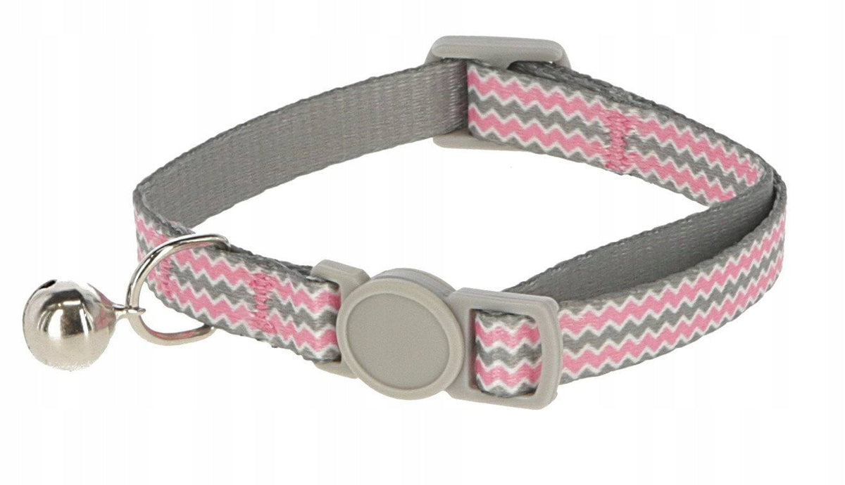 Cat collar with bell, pink, Kerbl