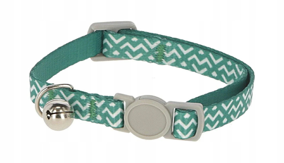 Cat collar with bell, turquoise, Kerbl
