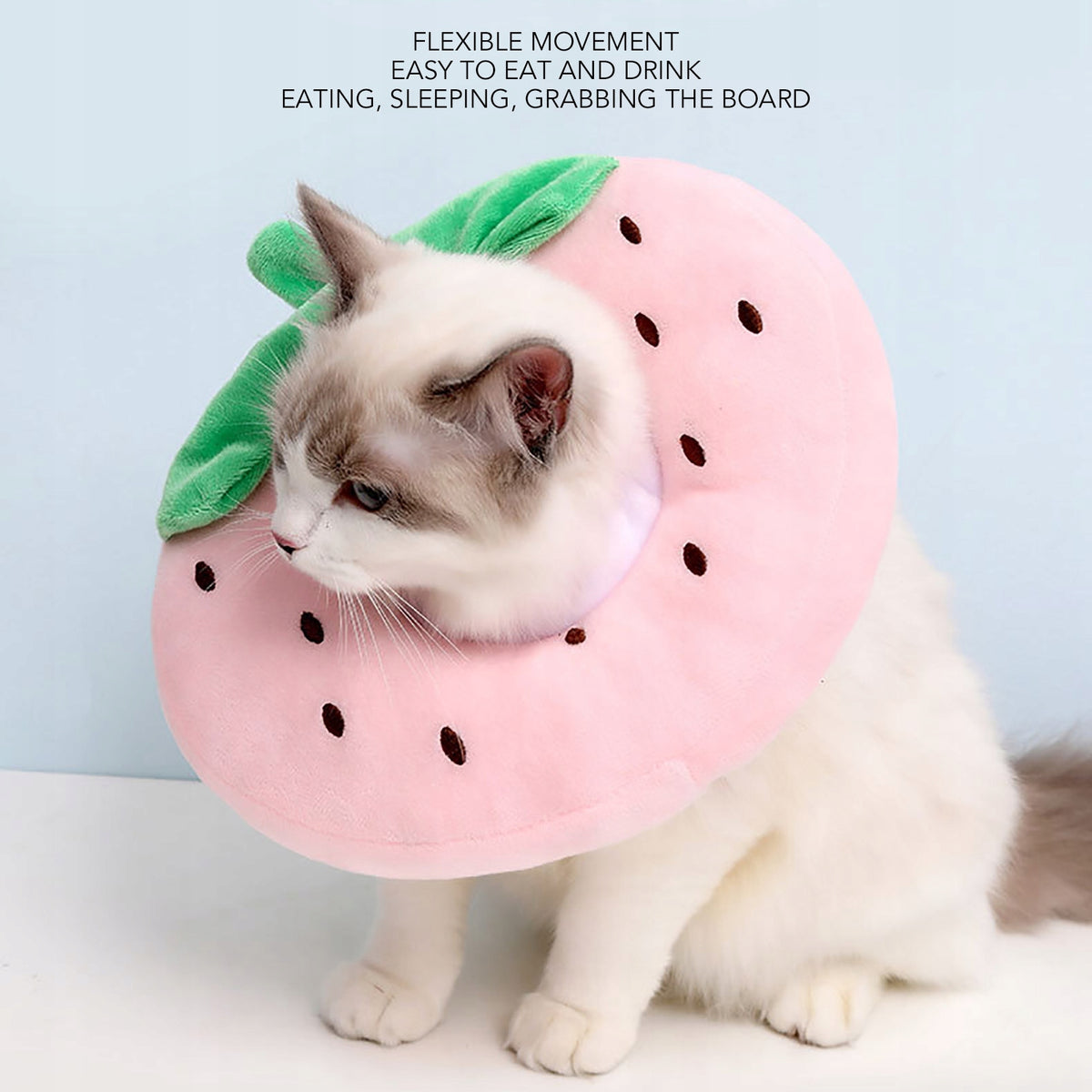 Cat cone collar cute fruit soft adjustable prevents 6C Manufacturer code AG251005064469