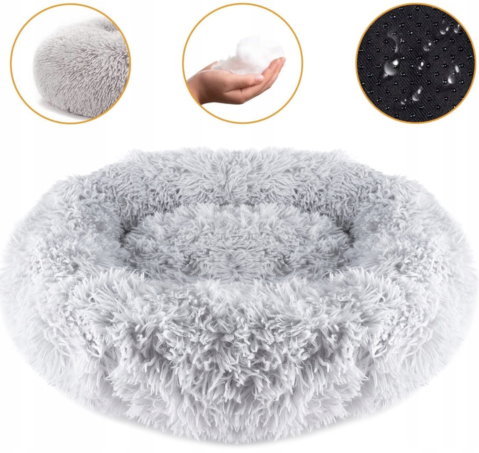 Cat dog bed L hairy soft non-slip pillow 60 cm Kind pillow